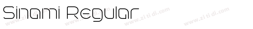 Sinami Regular字体转换 Sinami Regular字体转换